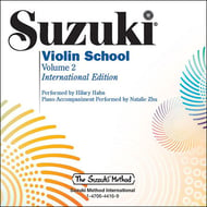 Suzuki Violin School Vol. 2 Revised P/A CD International Edition cover
